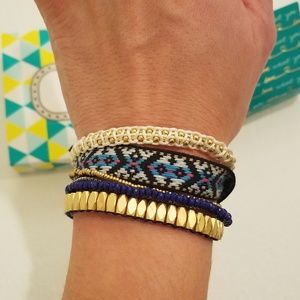 Stella & Dot Gold Vista Wrap Bracelet